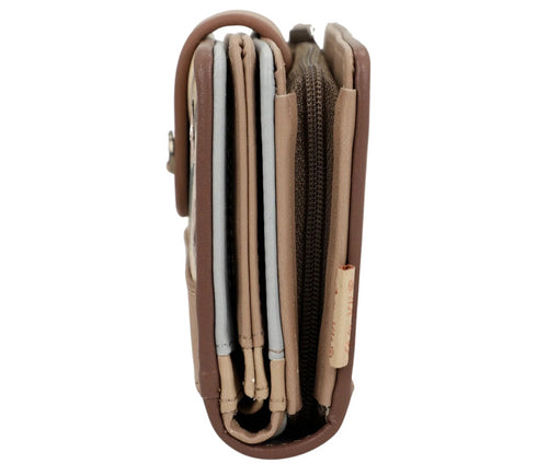 Portofel casual, dama, ANEKKE 38709-902, maro, piele ecologica